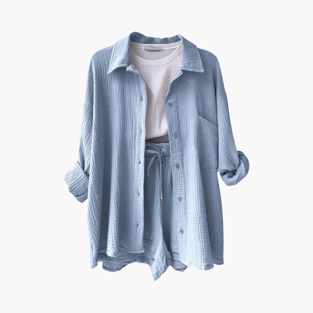 Ensemble 2 pièces confortable pour femme – Tenue décontractée d'été