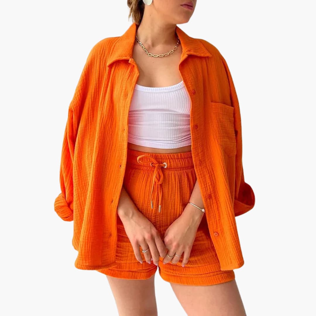 Ensemble 2 pièces confortable pour femme – Tenue décontractée d'été