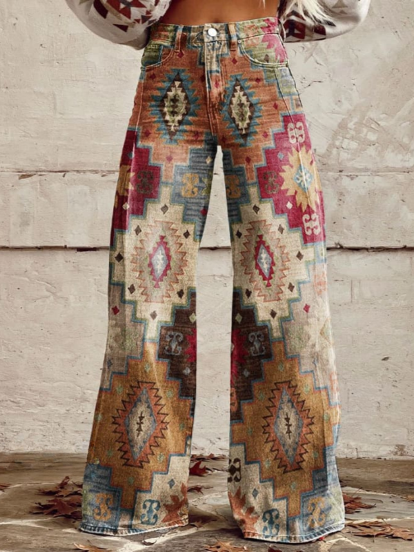 Valentina – Pantalon Floral Rétro | -50 % et Livraison Offerte
