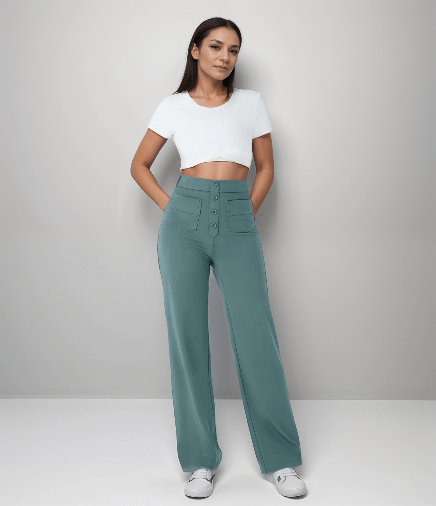 Pantalon taille haute confort+