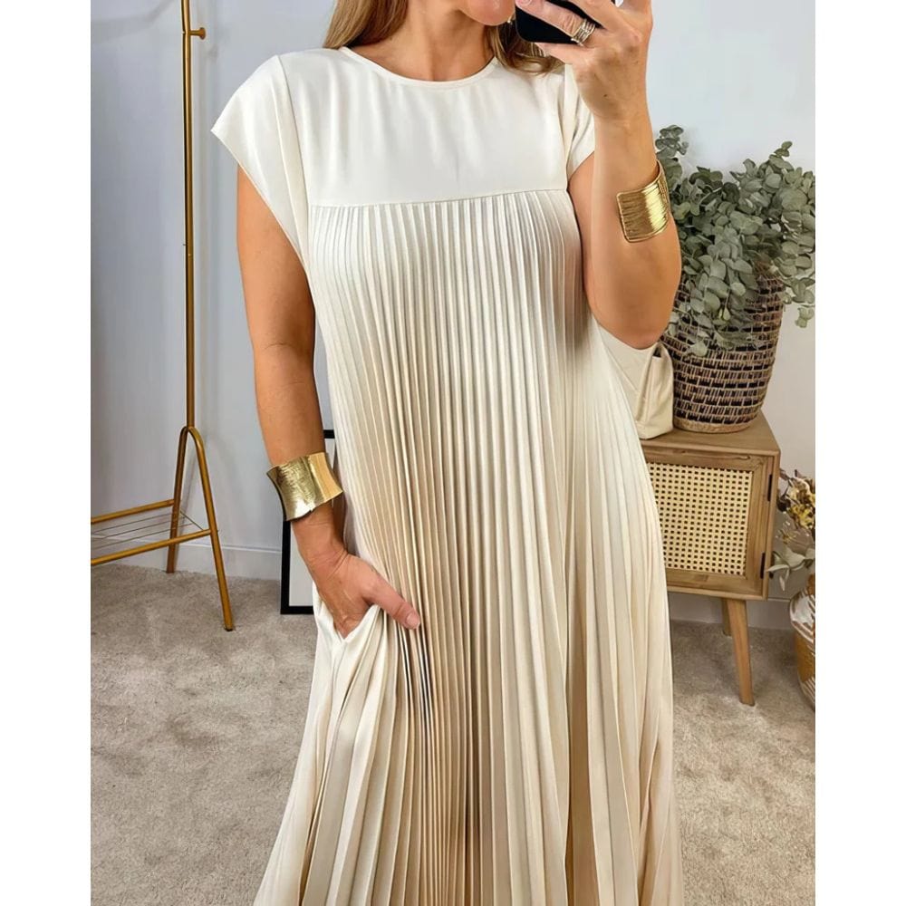 Robe plissée élégante