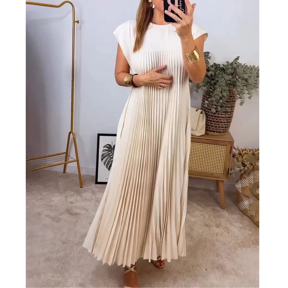 Robe plissée élégante
