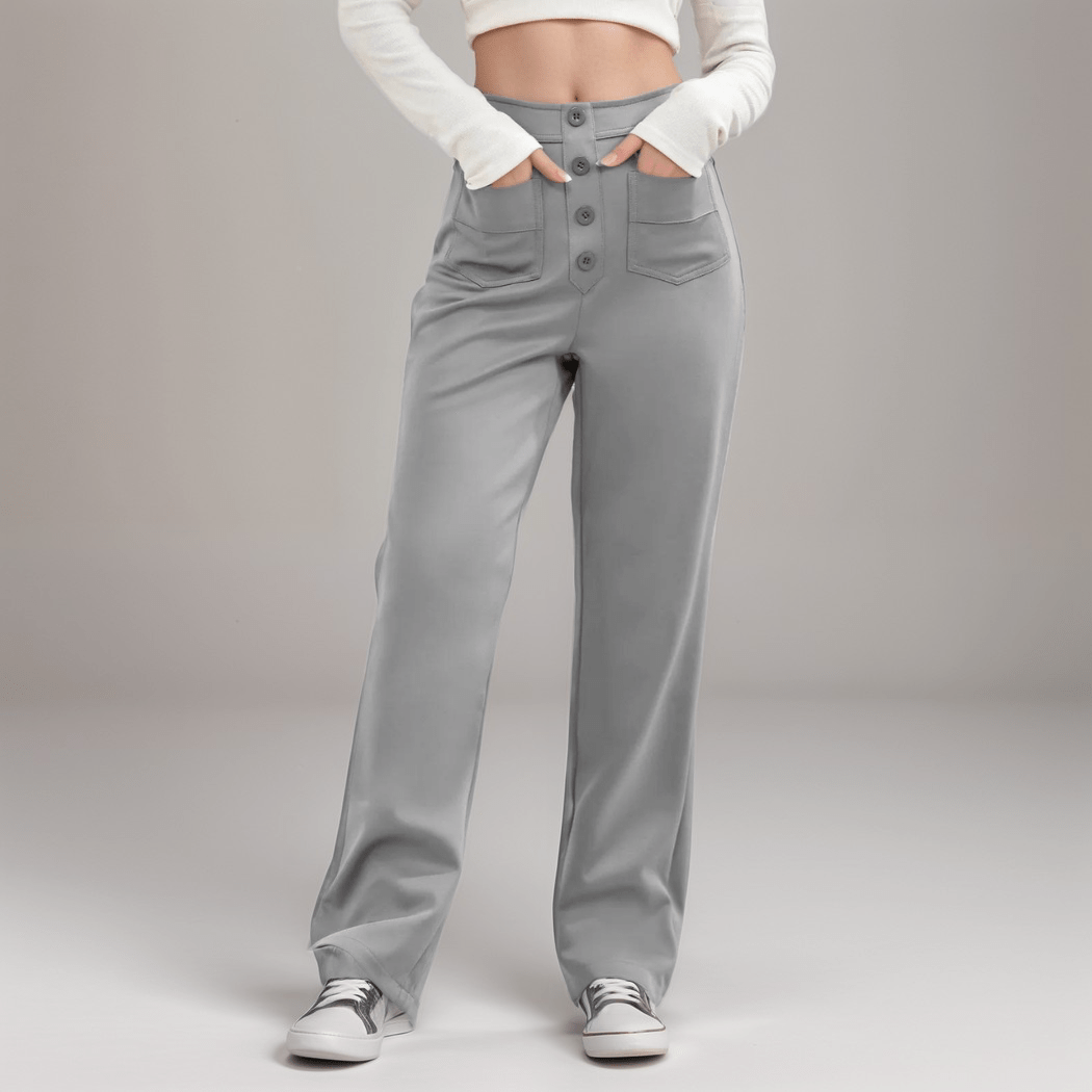 Pantalon taille haute confort+
