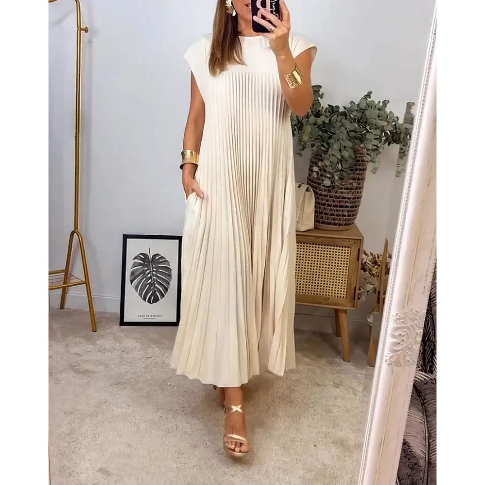 Robe plissée élégante