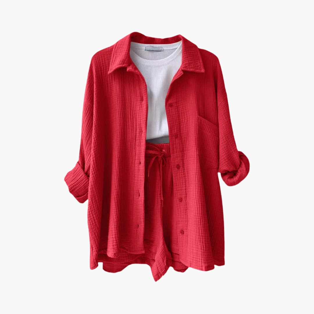 Ensemble 2 pièces confortable pour femme – Tenue décontractée d'été