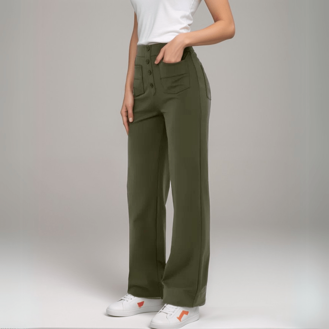 Pantalon taille haute confort+