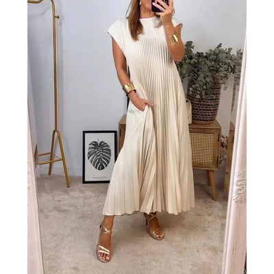Robe plissée élégante