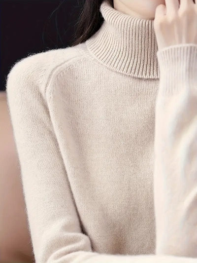 Pull col roulé intemporel