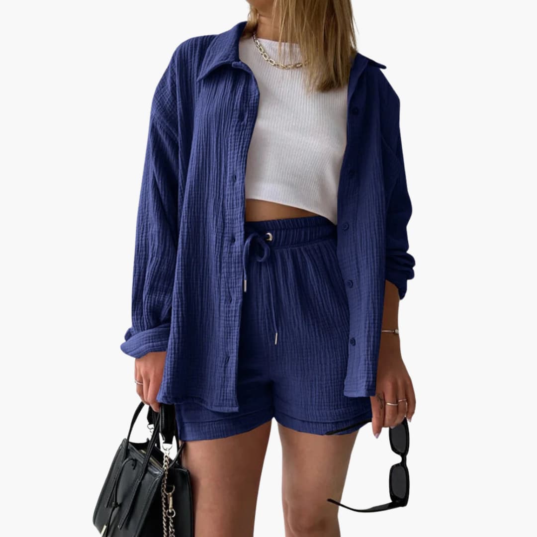 Ensemble 2 pièces confortable pour femme – Tenue décontractée d'été