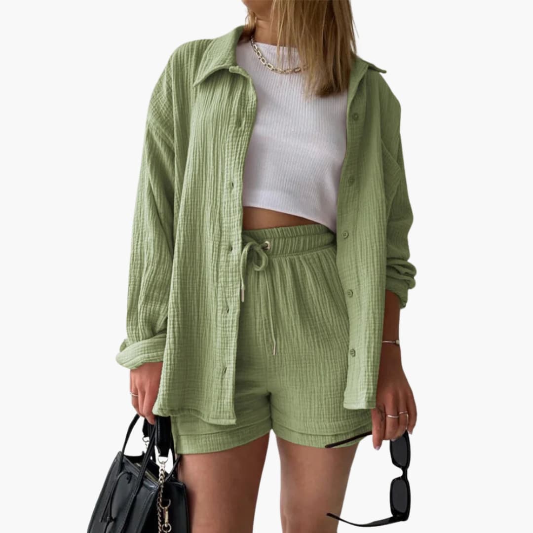 Ensemble 2 pièces confortable pour femme – Tenue décontractée d'été
