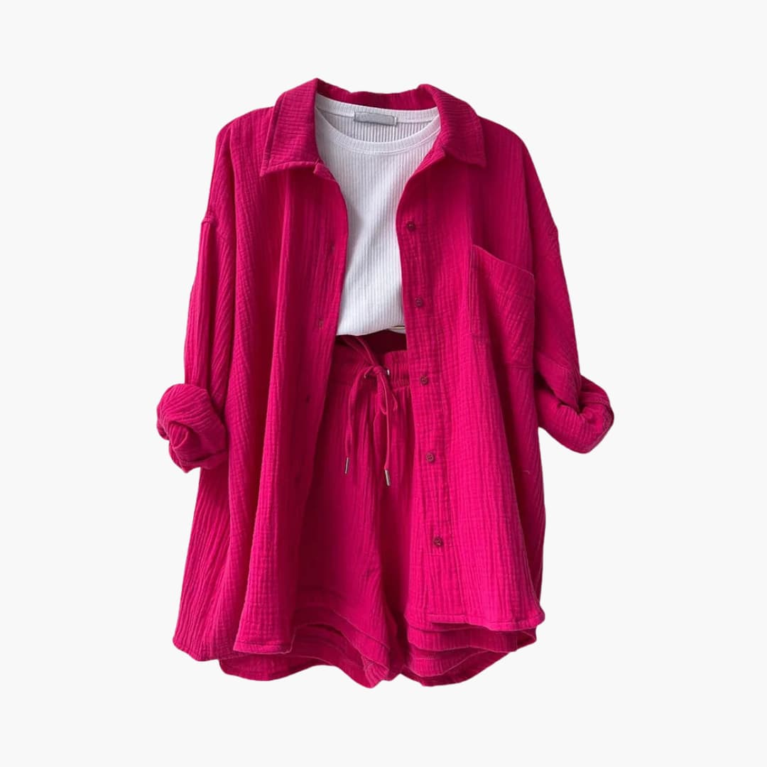 Ensemble 2 pièces confortable pour femme – Tenue décontractée d'été