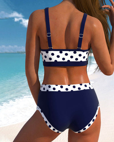 Lisbet™ | Bikini Féminin Patchwork & Taille Haute