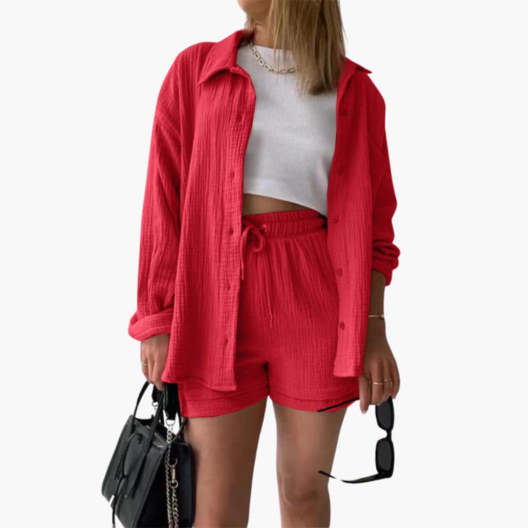 Ensemble 2 pièces confortable pour femme – Tenue décontractée d'été