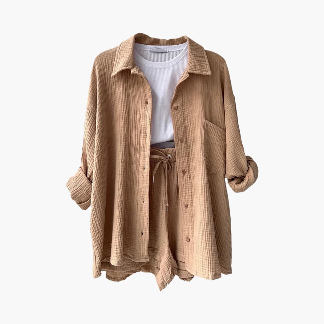 Ensemble 2 pièces confortable pour femme – Tenue décontractée d'été