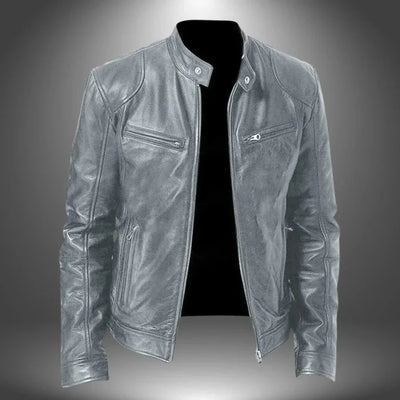 Veste en cuir respirant et sans pli