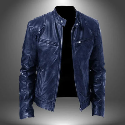 Veste en cuir respirant et sans pli