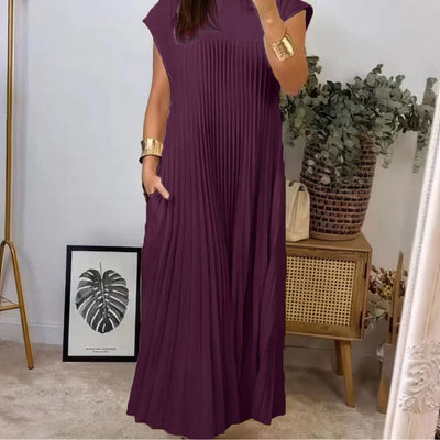 Robe plissée élégante