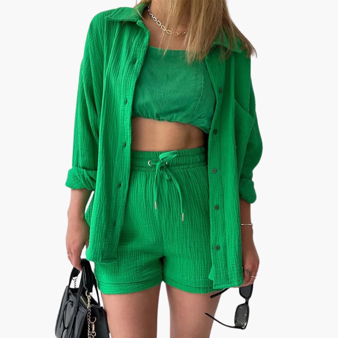 Ensemble 2 pièces confortable pour femme – Tenue décontractée d'été