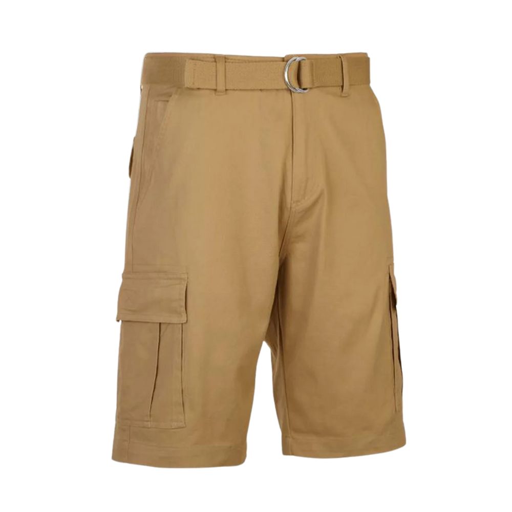 Short cargo en coton avec ceinture