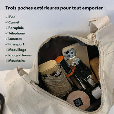 Sac bandoulière multipoches