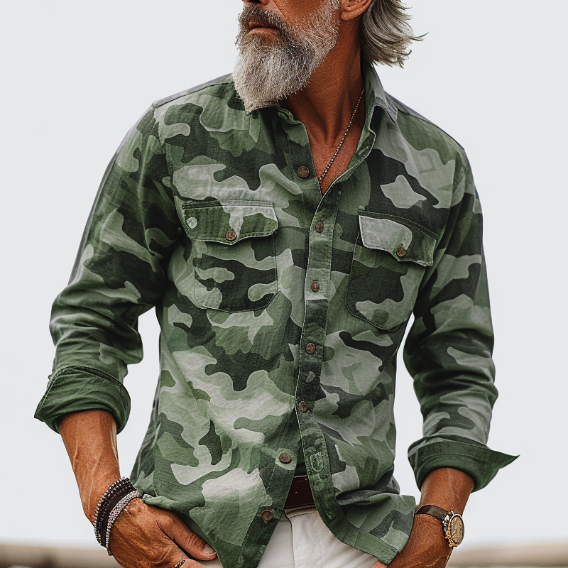 Ethan | Military Design Shirt