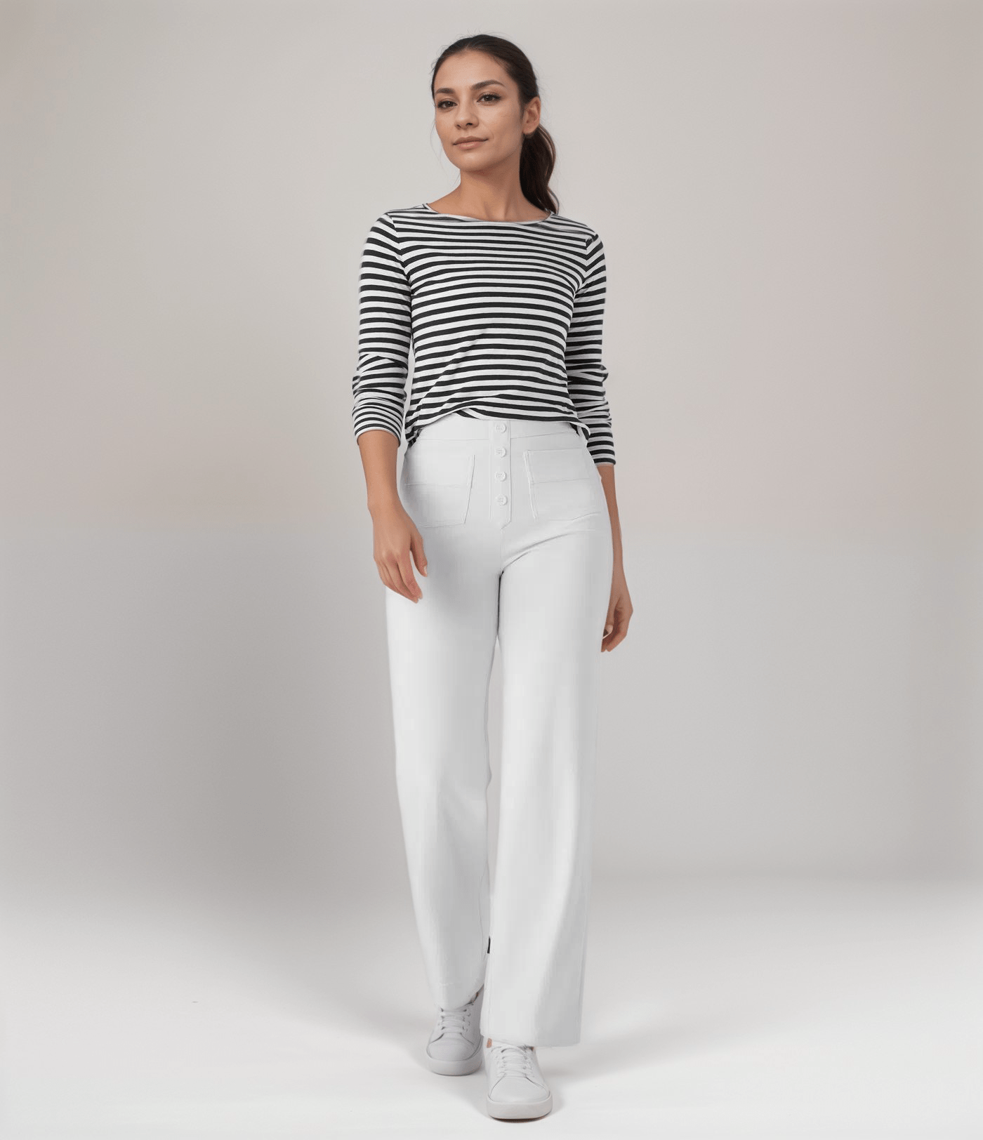 Pantalon taille haute confort+