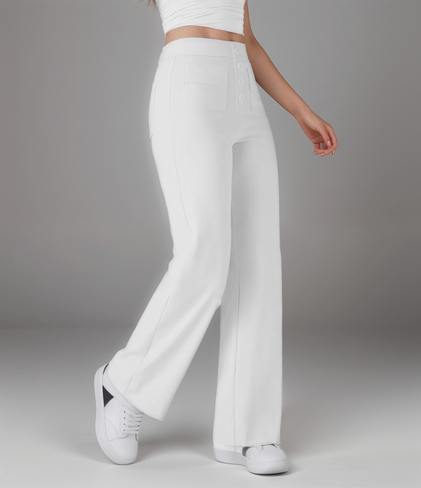 Pantalon taille haute confort+