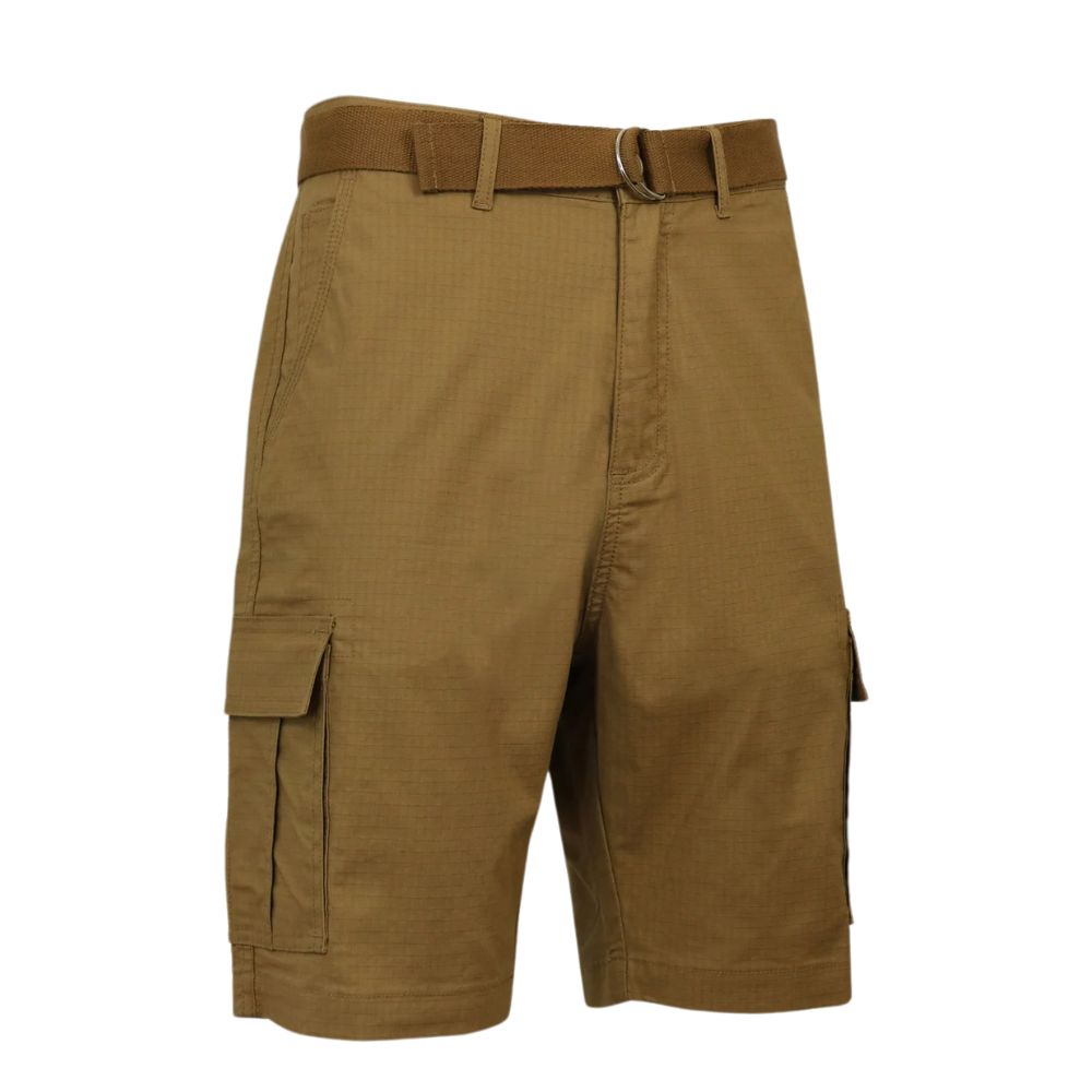Short cargo en coton avec ceinture