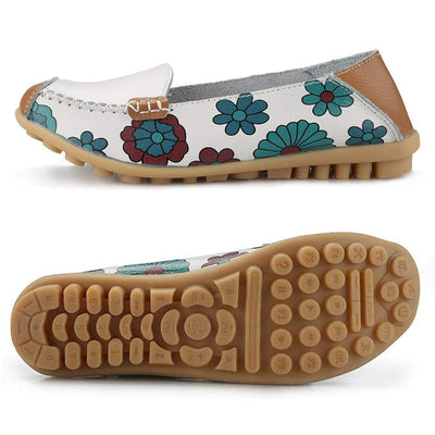 Mocassins fleurie confort+