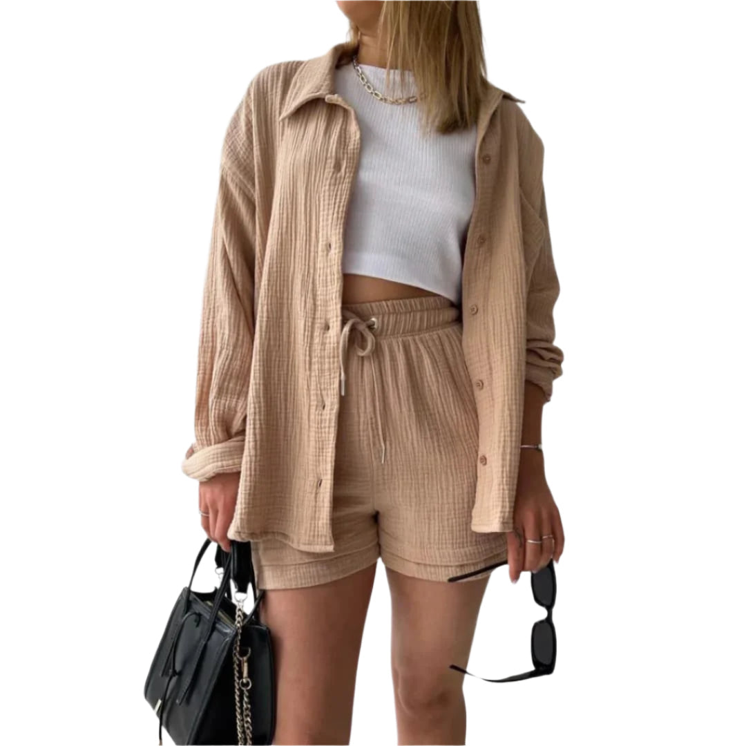 Ensemble 2 pièces confortable pour femme – Tenue décontractée d'été