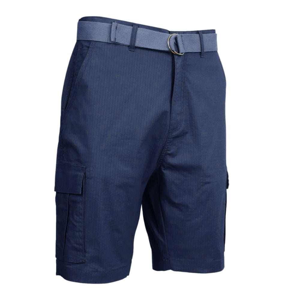 Short cargo en coton avec ceinture