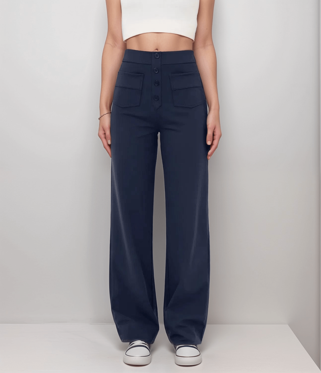 Pantalon taille haute confort+