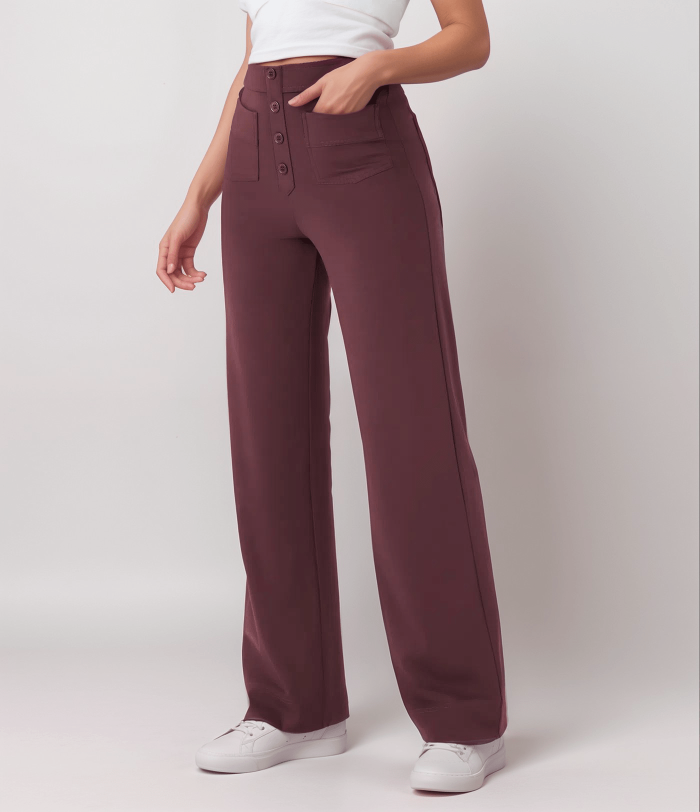 Pantalon taille haute confort+