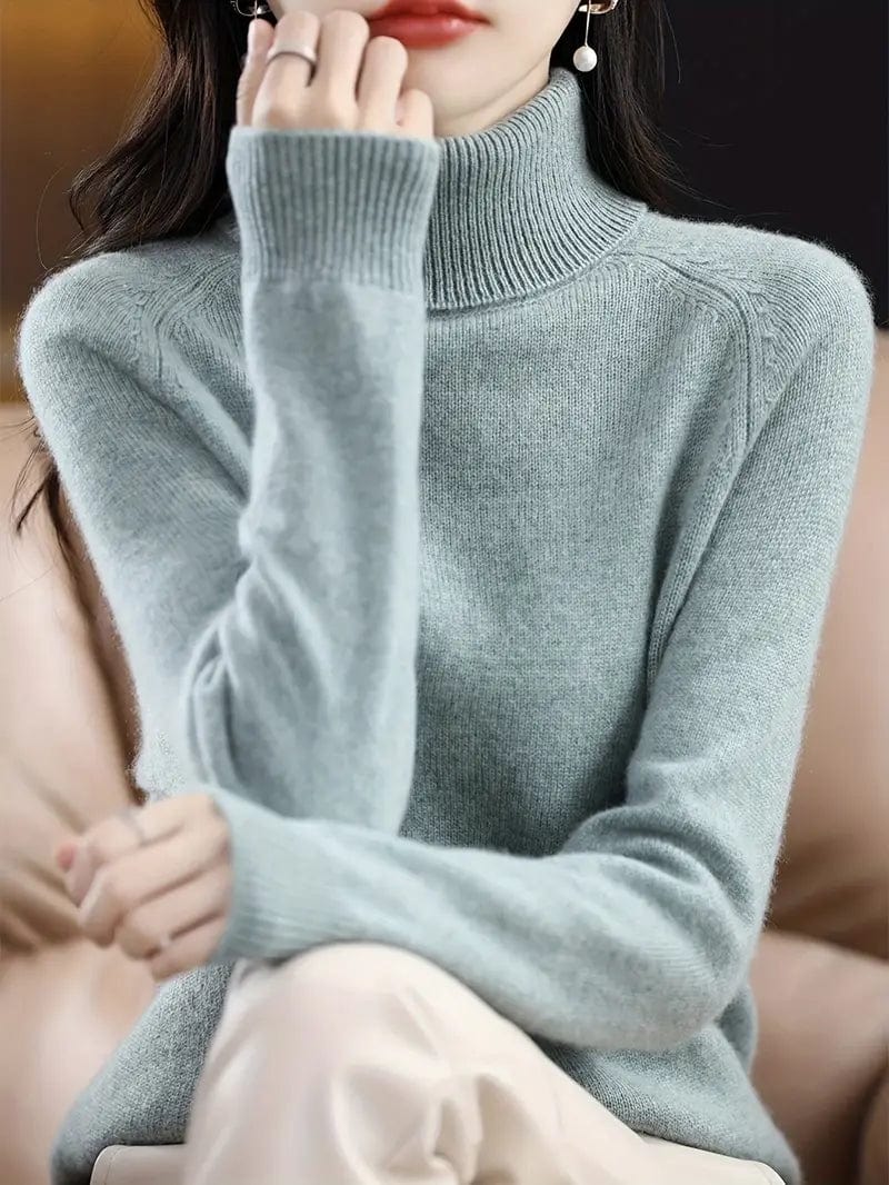 Pull col roulé intemporel