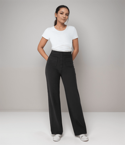 Pantalon taille haute confort+