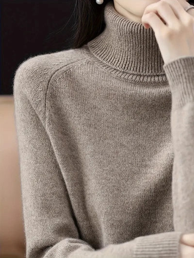Pull col roulé intemporel