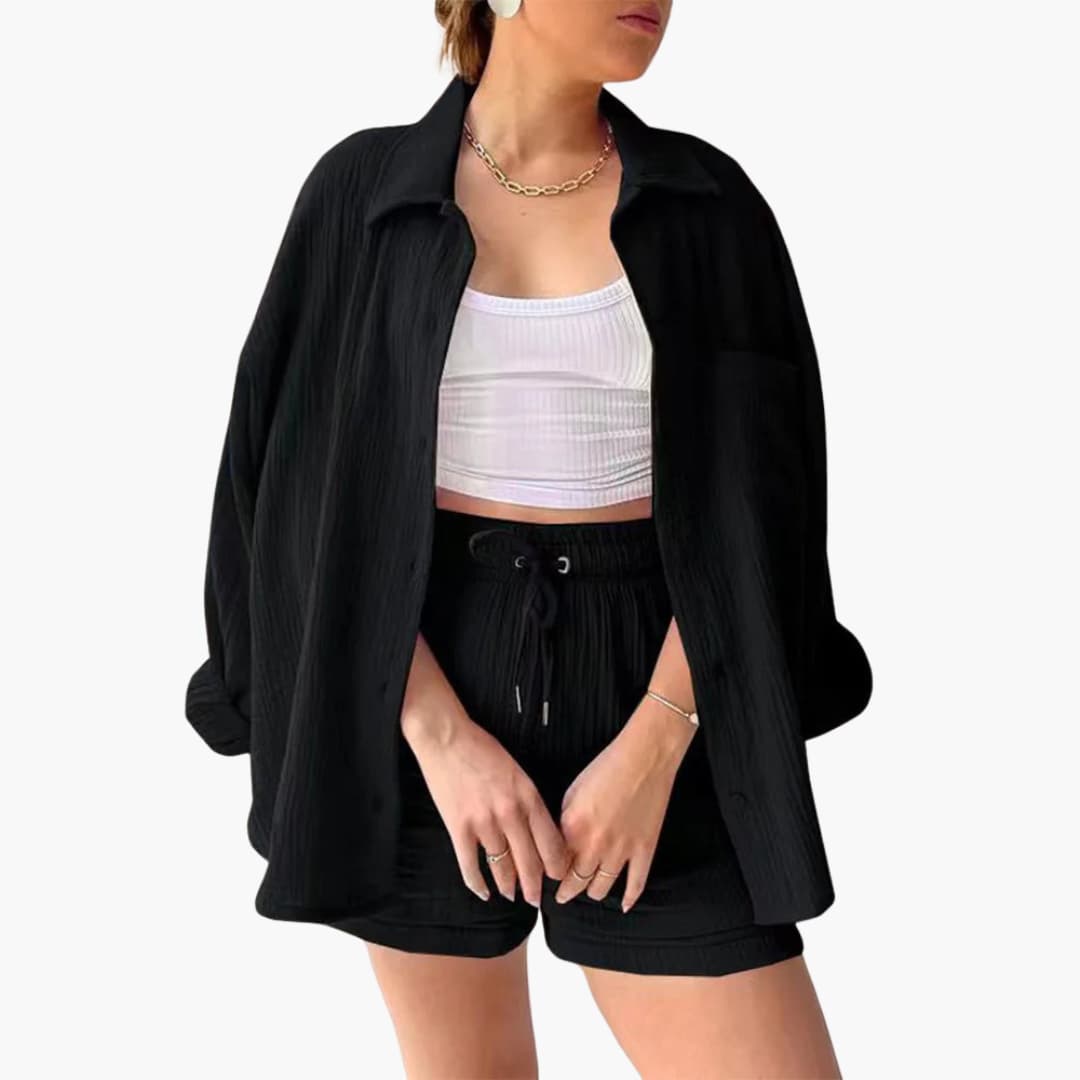 Ensemble 2 pièces confortable pour femme – Tenue décontractée d'été