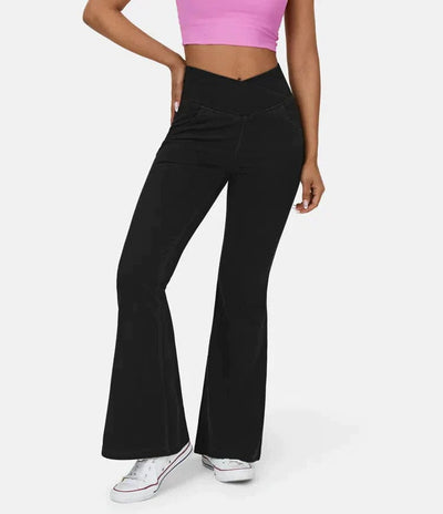 Jean Flare taille haute croisée