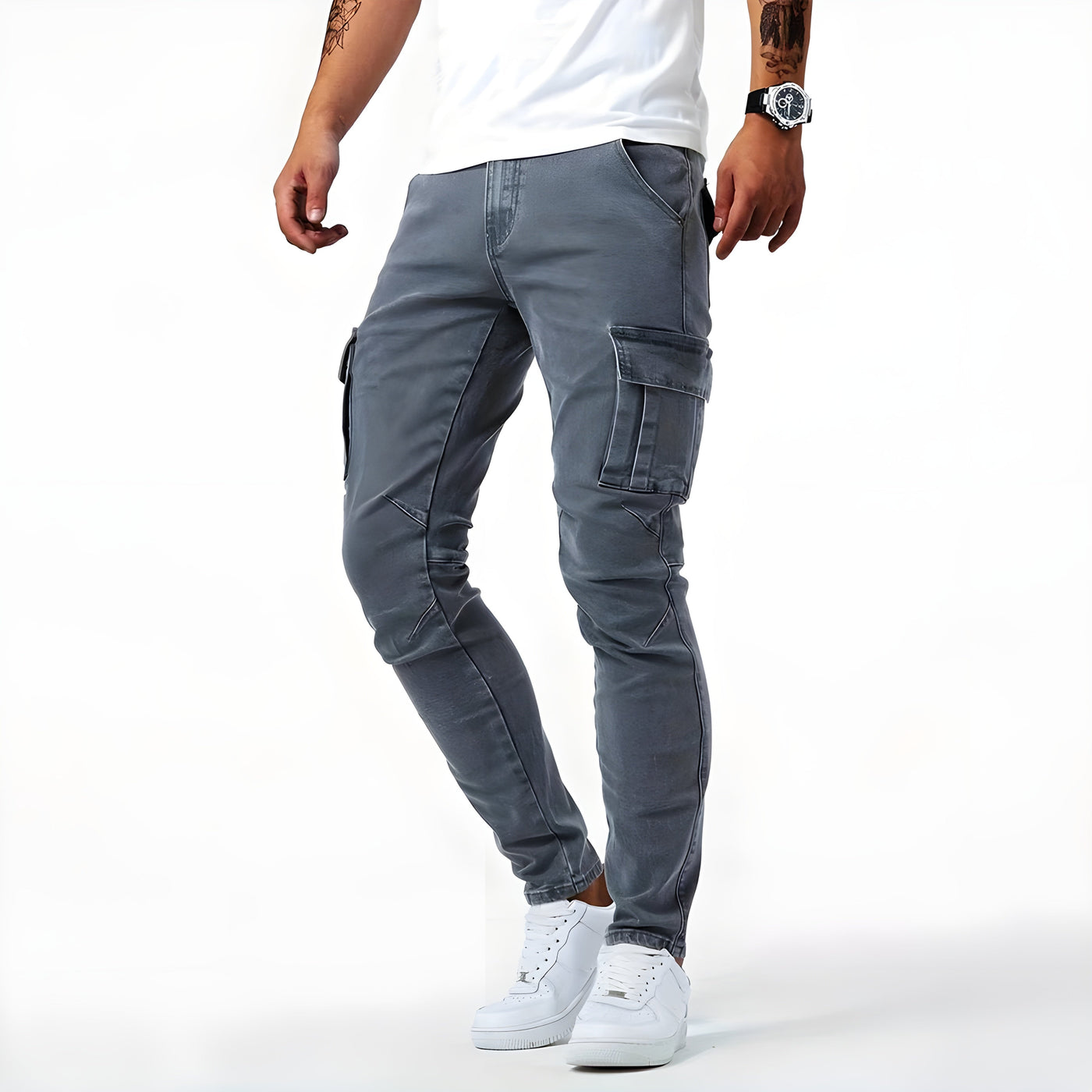 Nexon | Stretch Denim Cargo Pants
