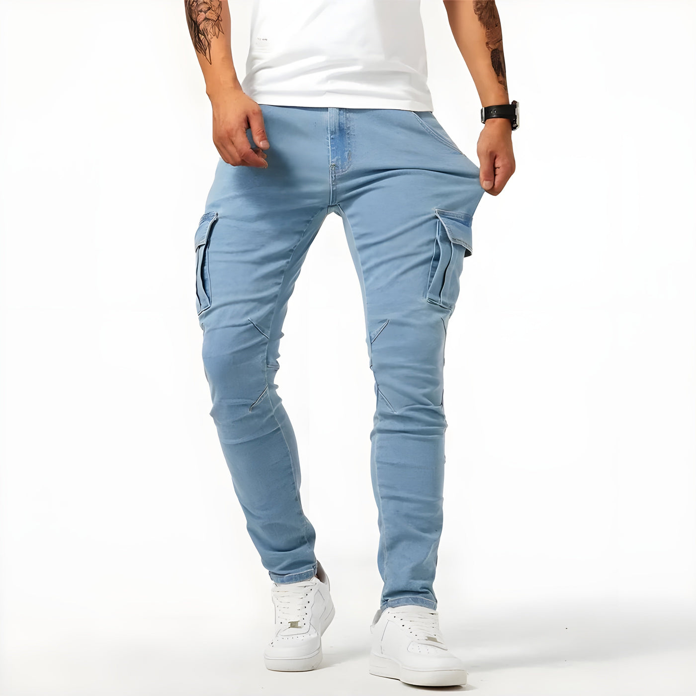 Nexon | Stretch Denim Cargo Pants