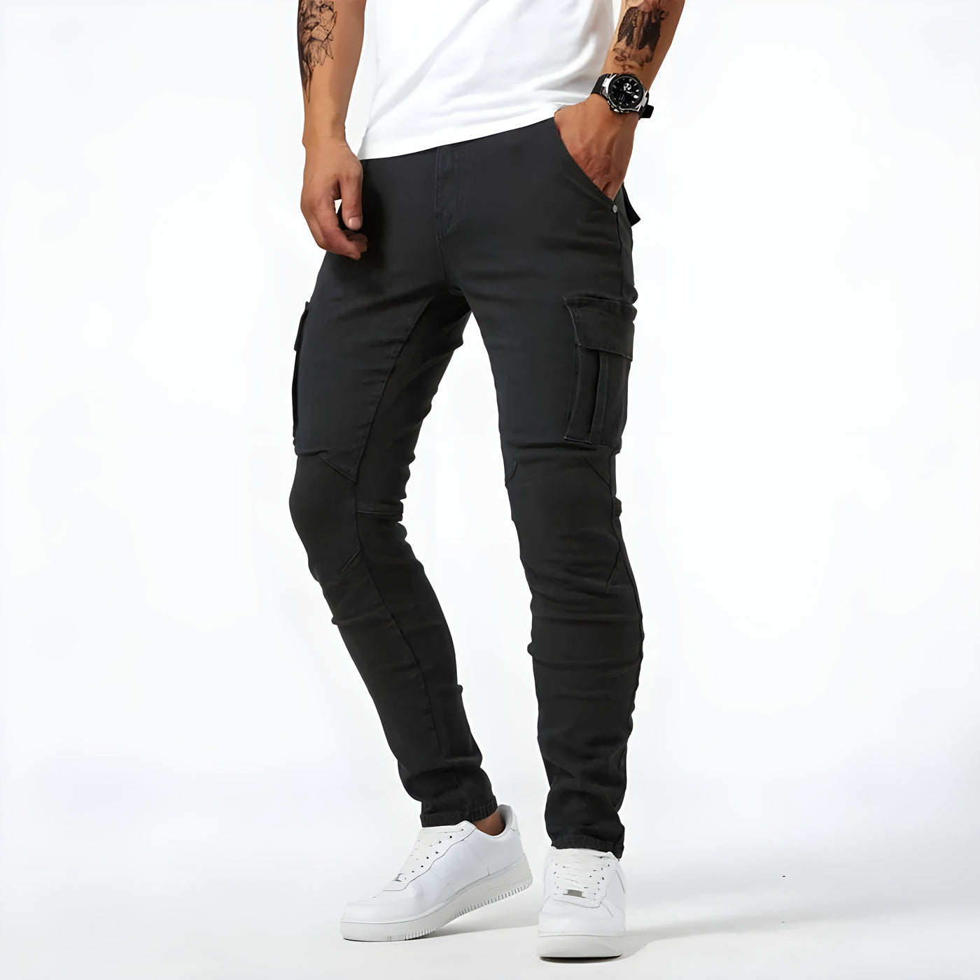Nexon | Stretch Denim Cargo Pants