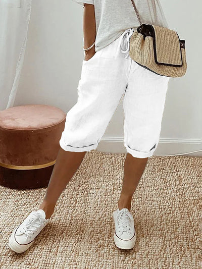 Leya | Women's cotton and linen shorts