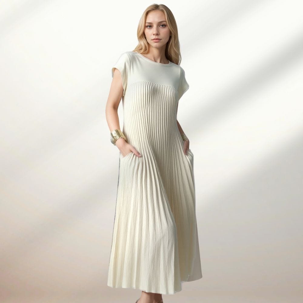 Robe plissée élégante