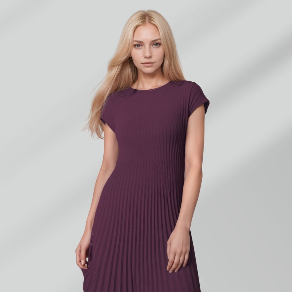 Robe plissée élégante