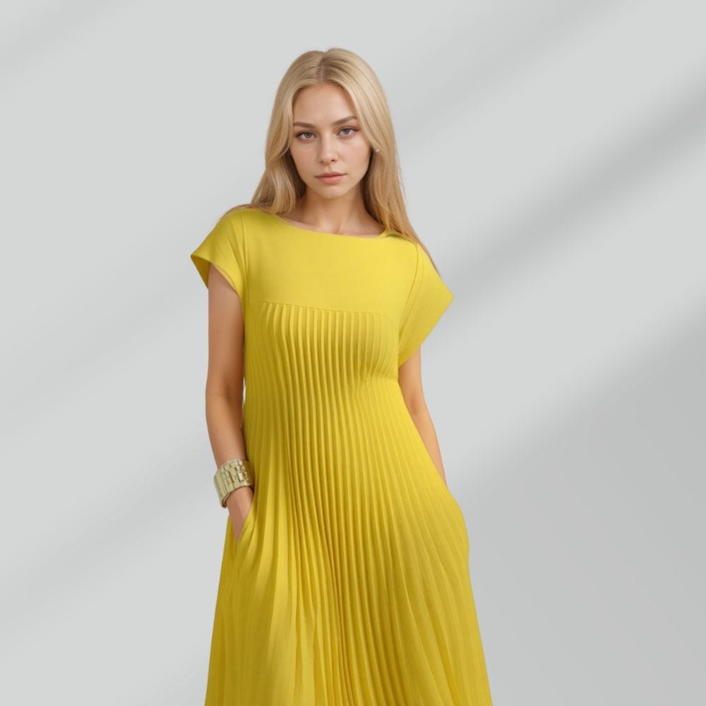 Robe plissée élégante