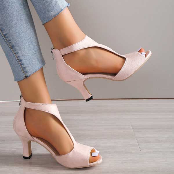 Sandales à talons ortho+