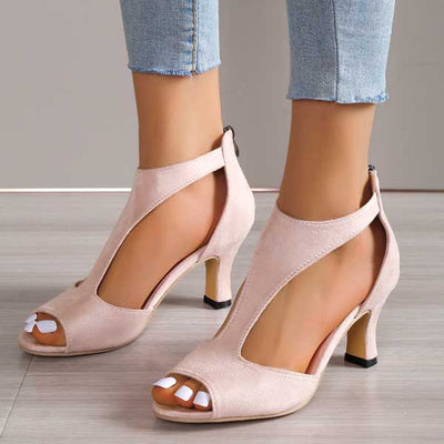 Sandales à talons ortho+