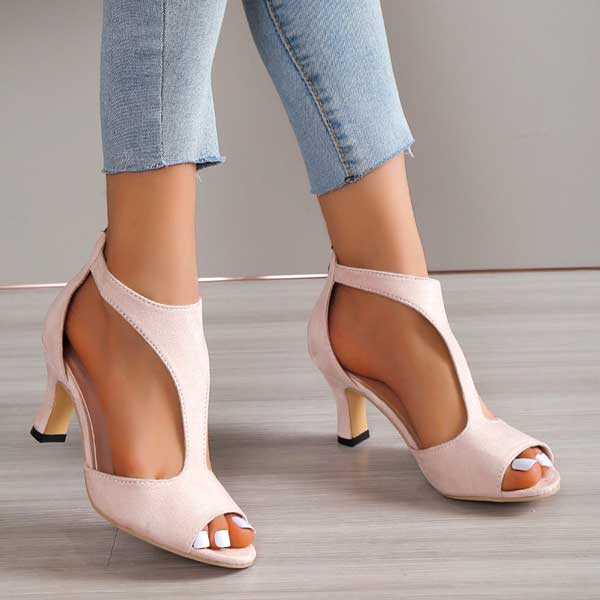 Sandales à talons ortho+