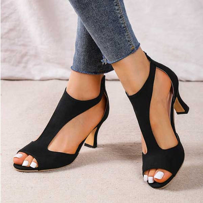 Sandales à talons ortho+