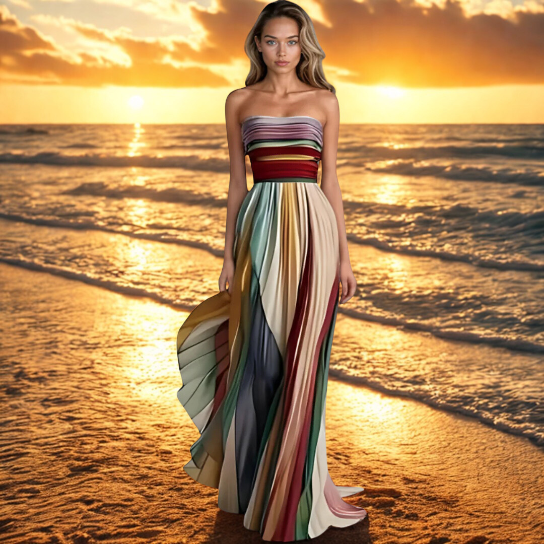 Luna | Robe d'Été Fluide et Colorée